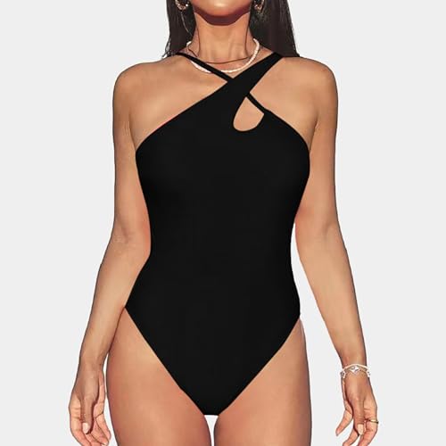Bikini monohombro con tirantes de diseño minimalista refinado 2