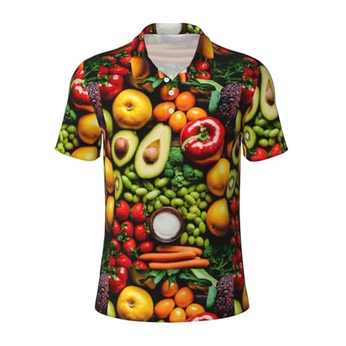 Polo respirant contre la chaleur avec imprimé fruits original