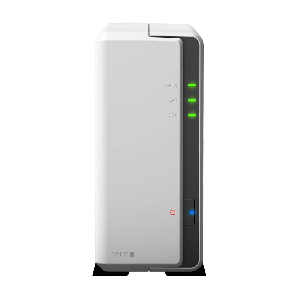 Synology DiskStation DS120j Network Attached Storage Drive (White