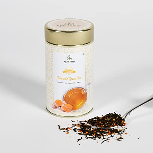 Image of Nature's Park Turmeric Green Tea Can,100 Gm)