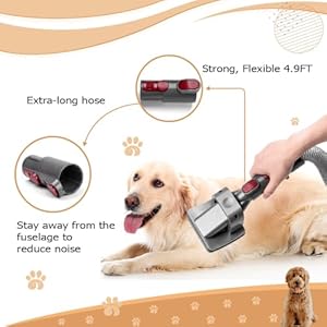   Pet-Grooming-Kit-Compatible-with-Dyson-V7-V8-V10-V11-V12-V15-Vacuum-Not-Included-Brush-Hair-Remover-for-Dogs-and-Cats-Deshedding-Tools-Undercoat-Fur-Mess-free-Shedding-Comb-Kit