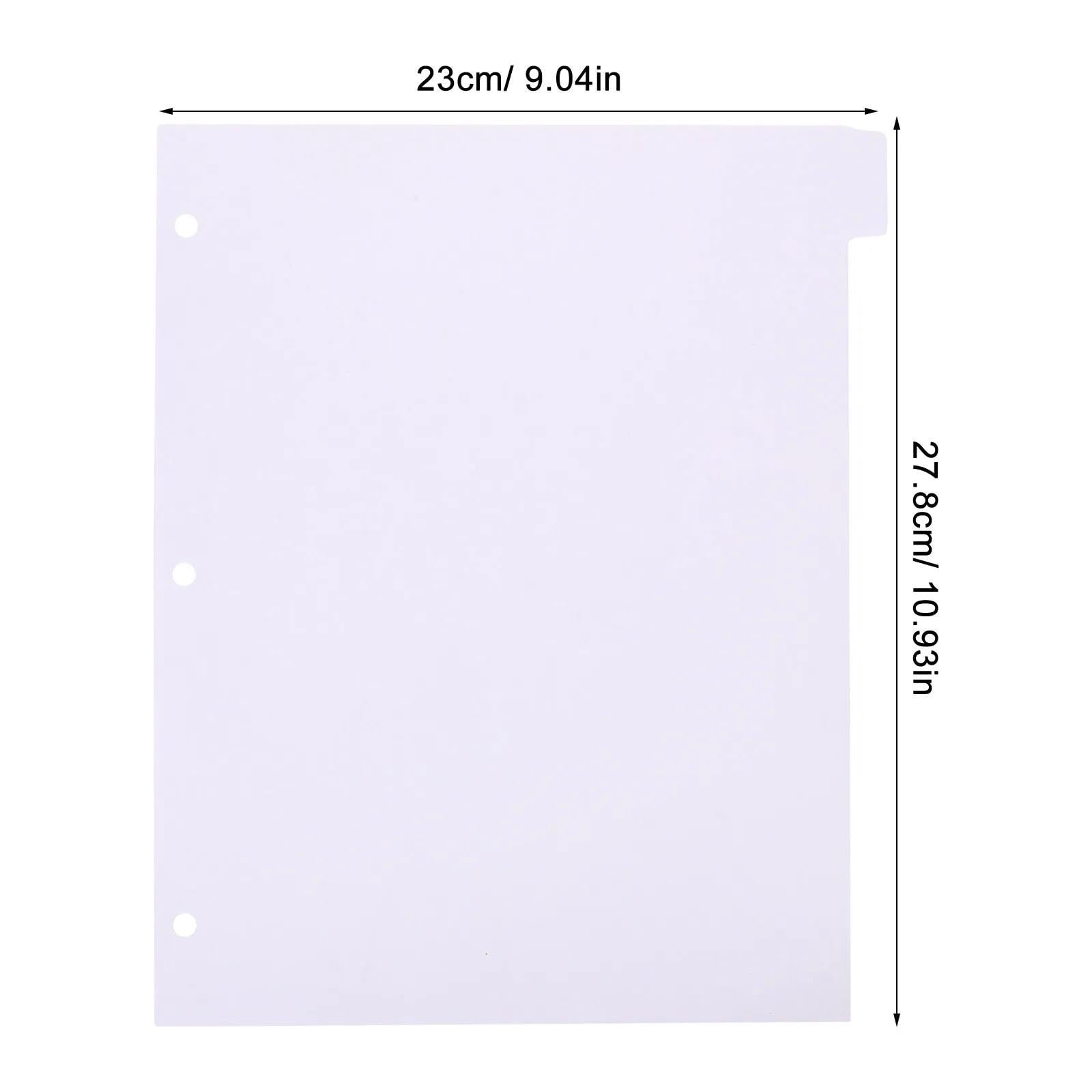 Divisori Di Pagina Da 8 Pezzi for Raccoglitore