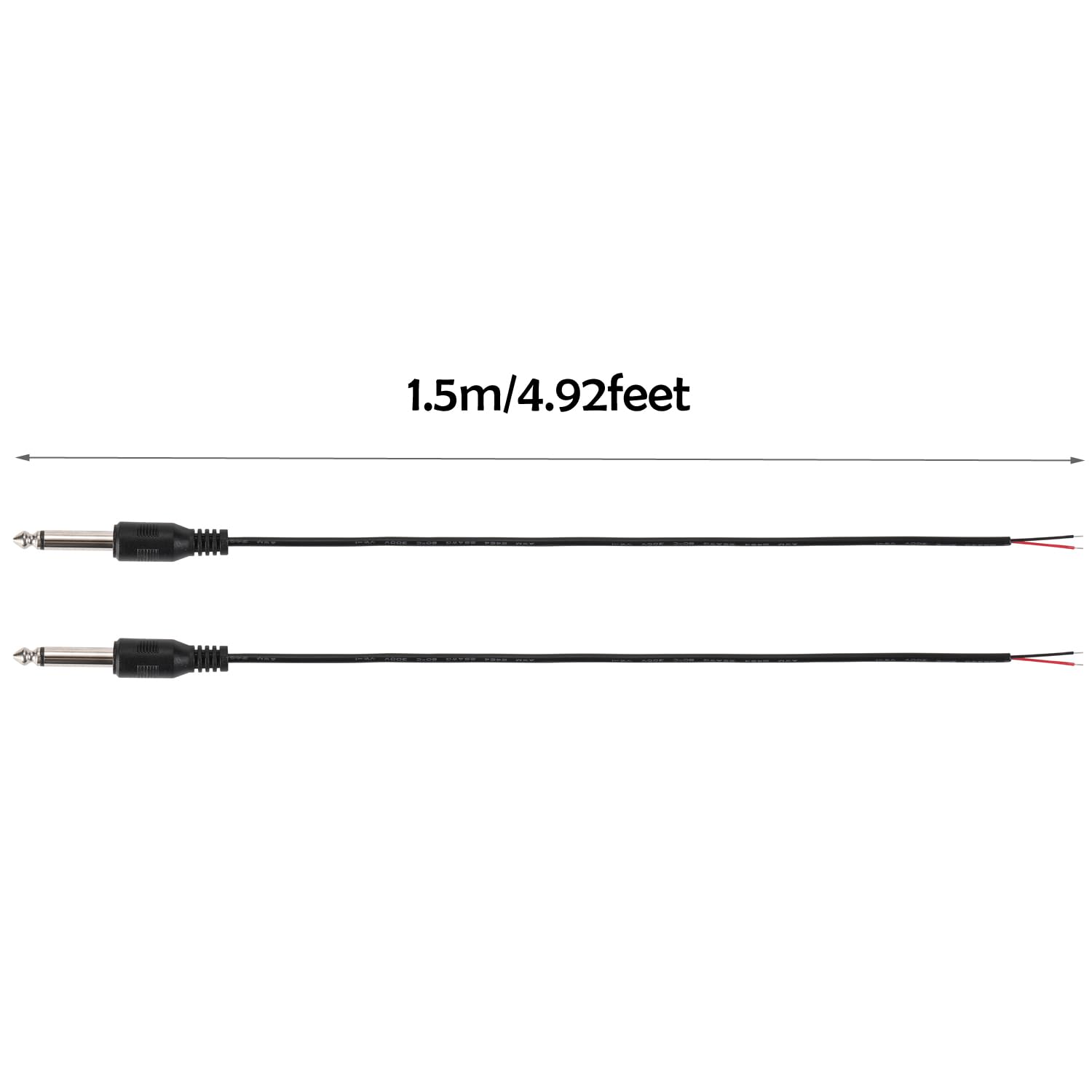 Male DC 5,5mm x 2,1mm Pigtail Connector 15 of 100 cm lang Male DC 5,5mm x 2,1mm Pigtail Connector 15 of 100 cm lang
