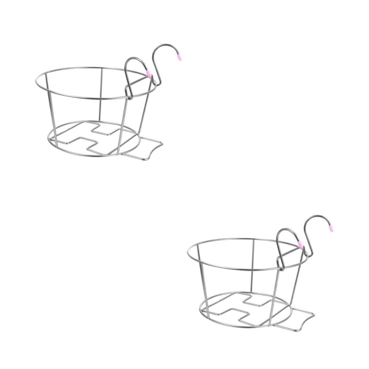 UPKOCH 2 Pezzi Supporto Per Fiori Da Appendere Alla Parete Supporto Per Vasi Da Appendere Ringhiera Alta Supporto Per Fioriere Sospeso Supporto Per Fioriere Sospeso Ringhiera