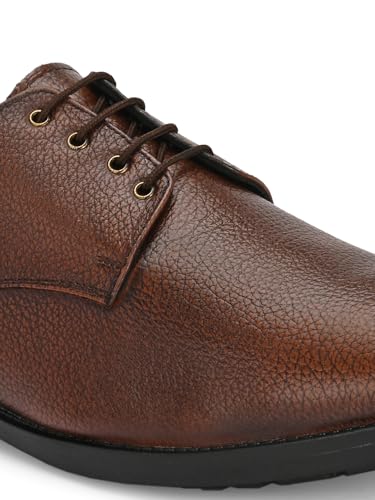 Image of Massari Genuine Leather Derby Lace Up |Formal Shoes for Men for Office | TPR Sole