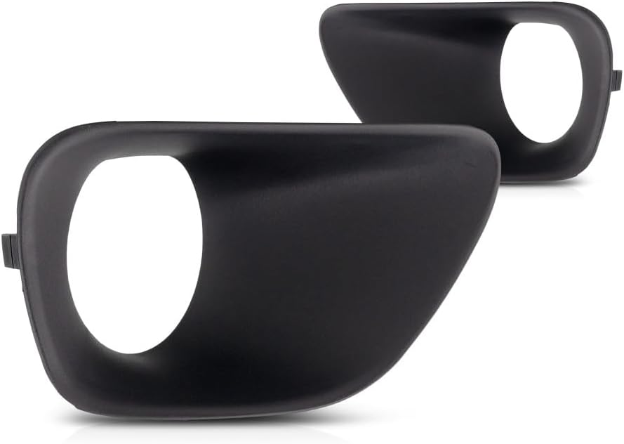 KarParts360 For Jeep Grand Cherokee 2011 2012 2013 Fog Light Bezel Driver And Passenger Side | Pair | Front | Made Of Plastic | Primed | Black | CH1038120, CH1039120 | 68078285AA, 68078284AA