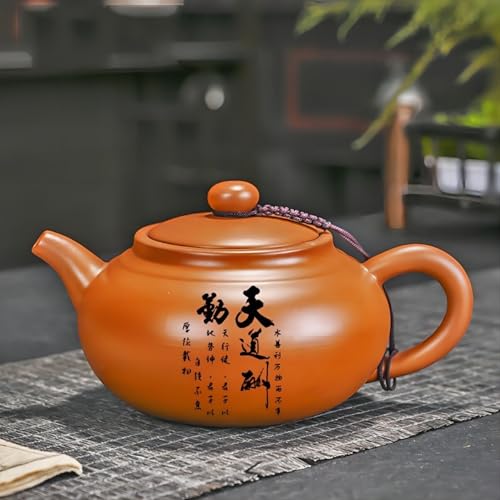 Théière d'Argile Violette de Yixing fait main d'une pureté rare