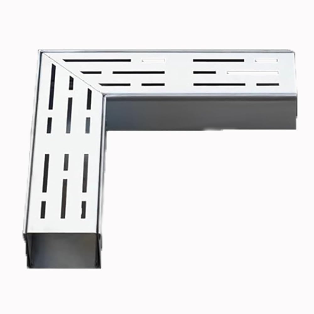 Canal en acier inoxydable corner 100x50mm de vidange pour évacuation d'eau de sol