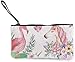 Produktbild Flamigo & Uinicorn Damen-Portemonnaie aus Leinen, Münzgeldbörse, Mini-Geldbörse, Kartenhalter, Handy, Aufbewahrungstasche, Federmäppchen, lässiger Tagesrucksack