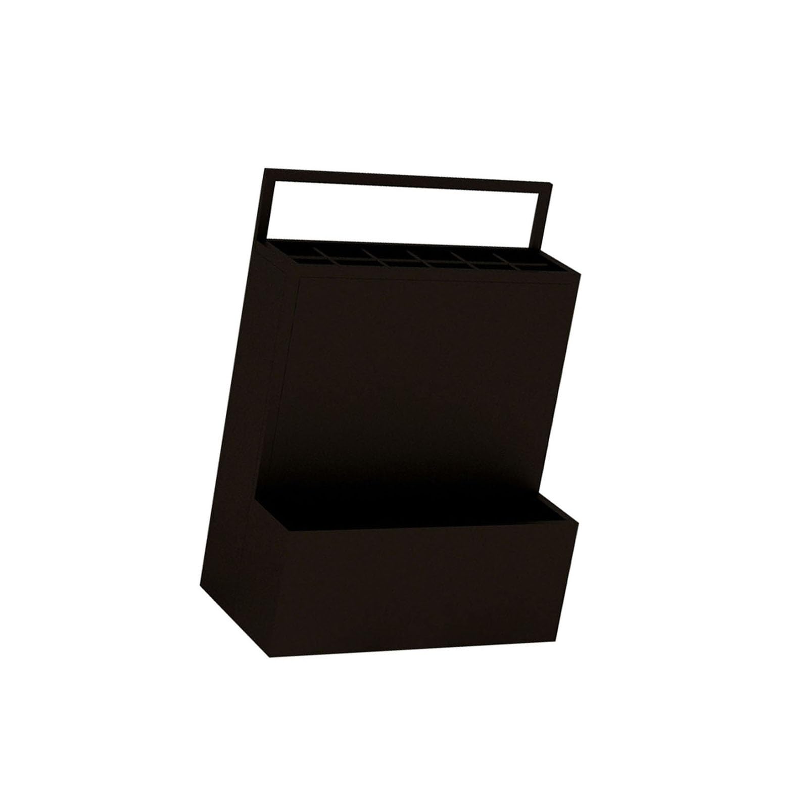 Porte-parapluies intérieur noir 48x27x65 cm pour rangement de cannes et petits parapluies
