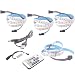 Produktbild DIKHBJWQ USB-LED-Streifen-Neigungslicht TV-HDTV-LCD-Hintergrundbeleuchtungs-Kit 4X 50 cm Nachtlicht Baby Sternenhimmel Nachttischlampe Kinderzimmer Tischlampe