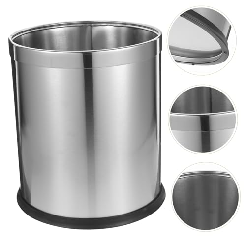 Caneca de basura rectangular de acero inoxidable miniatura 2