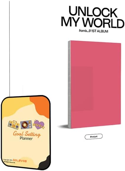 fromis_9 1st fromis_9 'Unlock My World' Album [Random ver.]+Pre Order Benefits+BolsVos Exclusive K-POP Inspired Digital Merches (Goal Setting Planner, Sticker Pack)