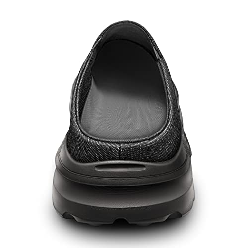 Bigant Men Slip-On Mules, Unisex Slippers Clogs Garden Shoes With Breathable Upper Supportive Sole(Black-10) #TOP2