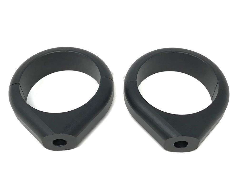 Alchemy Parts Motorrad Blinker Relocator Klammergabel - 54/55mm - Schwarz