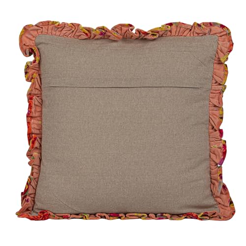 Almohada de terciopelo de algodón cuadrada multicolor miniatura 6