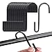 VIPITH 20 ganci a S da 7,7 cm, colore nero, antiruggine, resistenti ganci a forma di S, per appendere padelle, vasi, piante, borse, asciugamani, tazze in cucina, camera da letto, bagno