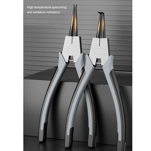 Lot de 4 pinces professionnelles pour bagues en acier au carbone