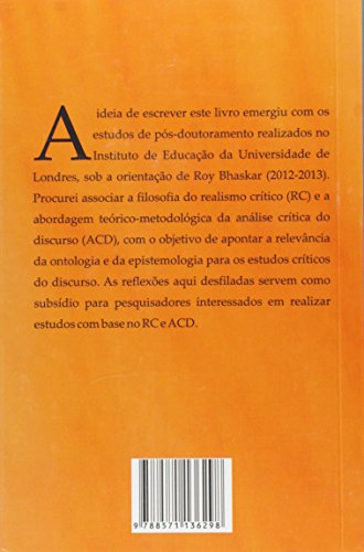 Realismo Crítico e Emancipação Humana. Contribuições Ontológicas e Epistemológicas Para os Estudos C