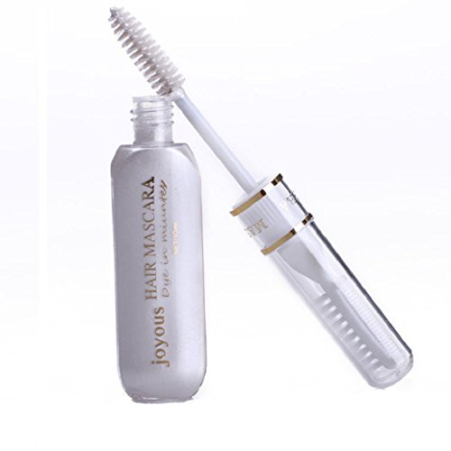 AMA(TM) Professional Instant Hair Dye Mascara Temporary Non-toxic Hair Color Pastel Stick Hair Color Dye Highlights Streaks Touch Up (White)