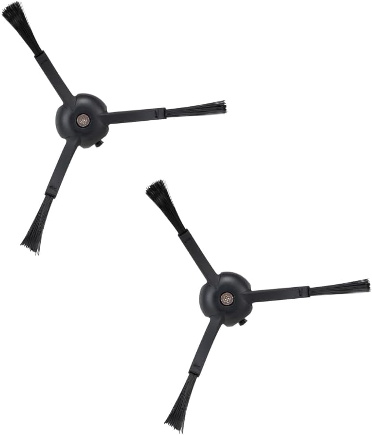 Side Brushes Replacement (2 Pieces) for S8 Pro Ultra, S7 Max Ultra, Qrevo, Roborock Qrevo Slim, Series of S7 MaxV/S7/Q7Max/Q8 Max/S8/Q7/Q5/S6/S5/S4/E5/E4/E3/E2 Robot Vacuum Cleaner, Black