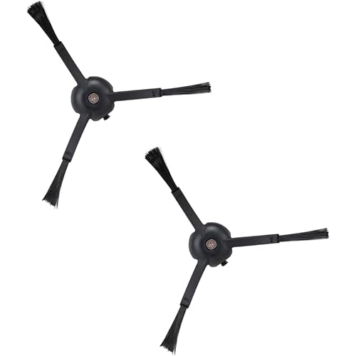 roborock Side Brushes Replacement (2 Pieces) for S8 Pro Ultra, S7 Max Ultra, Qrevo, Roborock Qrevo Slim, Series of S7 MaxV/S7/Q7Max/Q8 Max/S8/Q7/Q5/S6/S5/S4/E5/E4/E3/E2 Robot Vacuum Cleaner, Black