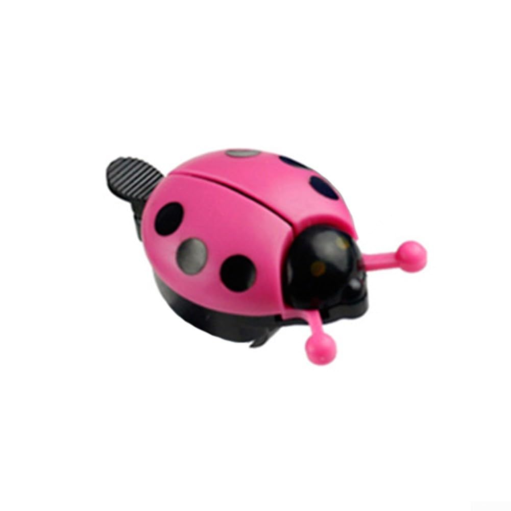 Ladybird Bicycle Bell for Kids Engaging Handlebar Accessory with Clear Sound Feature (Powder)