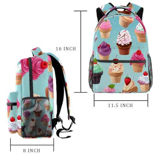Sac à dos décontracté multicolore 29x20x40cm pour le lycée