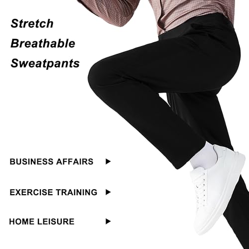 YUCENFU Men's Quick Dry Stretch Athletic Joggers Lightweight Workout Pants with Pockets Elastic Waist Sweatpants for Running4
