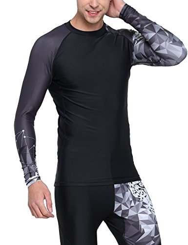 Huge Sports Wildling Series Uv Protection Quick Dry Compression Rash Guard (Lion,L) #TOP5