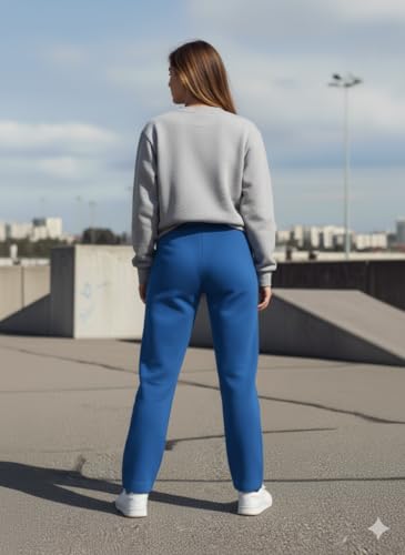 Image of Mack Jonney Women's Solid Fleece Track Pants | Warm & Durable Casual Lowers | Trendy Lowers-M5306