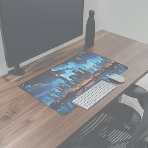 Mouse Pad Gamer Extra Grande Undawn Anti Derrapante Profissional 90 x 40 - Cidade