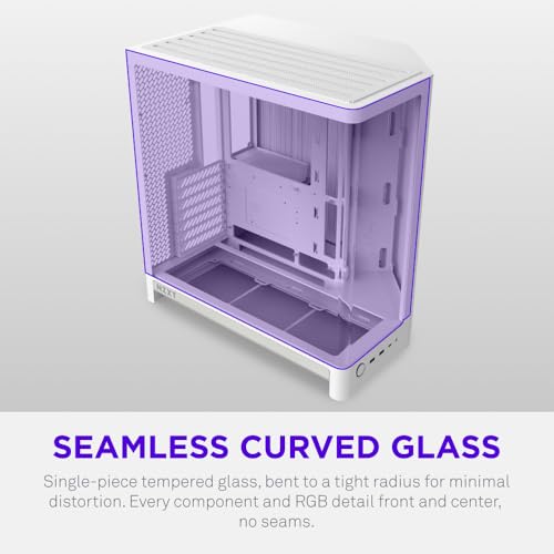 Image of NZXT H6 - Compact Dual-Chamber ATX PC Case - White