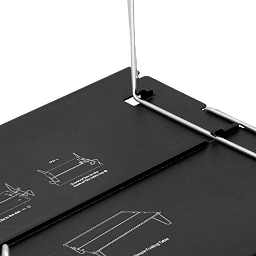 Mesa dobrável externa prática, mesa dobrável forte durável de aço inoxidável, para cozinha, casa, ac