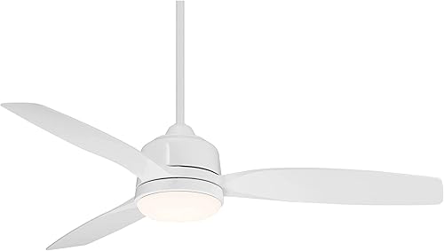 Miniatura 2 de Casa Vieja Tres Aurora - Ventilador de techo moderno de 3 aspas para interiores y exteriores con luz regulable, control remoto LED, difusor grabado