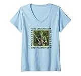 Womens Star Trek Weaponless, I Fight The Creature Gorn V-Neck T-Shirt