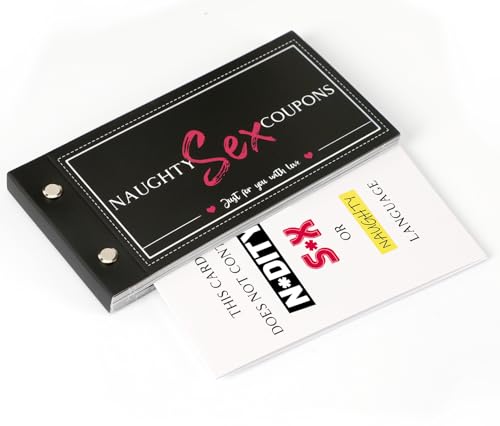 JULEASEL Love Coupons for Him - 30 Naughty Coupons for Boyfriend, Husband | Couples Gifts for Christmas, Valentine's Day, Anniversary or Birthday, 20 Dirty Coupons + 10 Blank Fillable Coupons