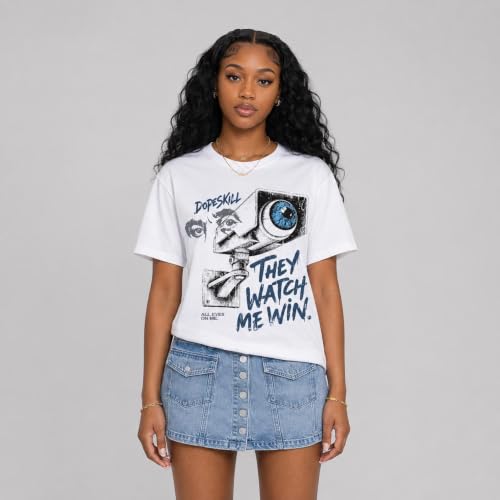 Image of DopeSkill Graphic Tee Streetwear Hip Hop Hypebeast Unisex T-Shirt Sneaker Colour Matching Shirts Rapper Mouth