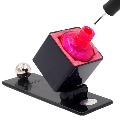 Nail Polish Holder - Anti-Spill Nail Polish Organizer Case-Nail Care Products with Rubber Pad Grippy...