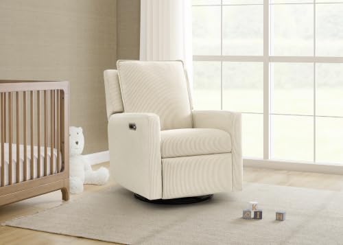 Image of Delta Children - babyGap Harlowe Power Recliner, Almond | Power Recliner with USB-A and Type-C Ports, Greenguard Gold Certified, Stain-Resistant Fabric, Oeko-TEX 100 Certified