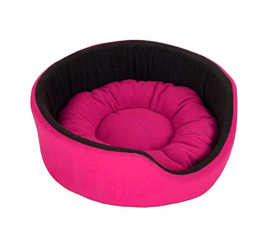 Image of Fluffy's Polyester Luxurious Both Side Soft Dog /Cat Bed (Red, Small)