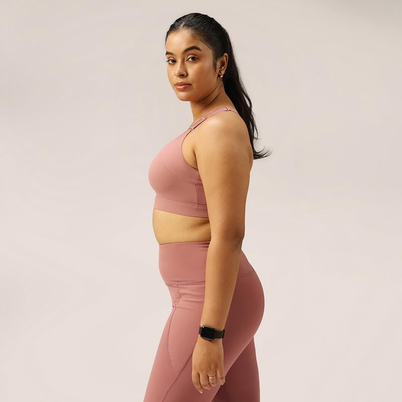 Image of BlissClub Women Nylon Blend The Ultimate Support Sports Bra | Detachable Straps | High