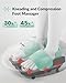 Snailax Fußmassagegerät mit Wärme, Shiatsu-Fussmassagegerät elektrisch mit Kneten Kompression, Massagegerät für Fuß mit Abschaltautomatik, Fußwärmer, Geschenke für Frauen/Männer