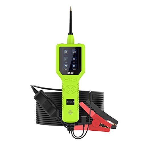 MRCARTOOL B550 Probador de circuito automotriz 12V 24V Probador eléctrico automático Kit de sonda de circuito de alimentación Sistema de diagnóstico electrónico Comprobación para motocicletas etc