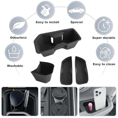 Juego de 4 portavasos para Toyota Grand Highlander 2024-2026 miniatura 5