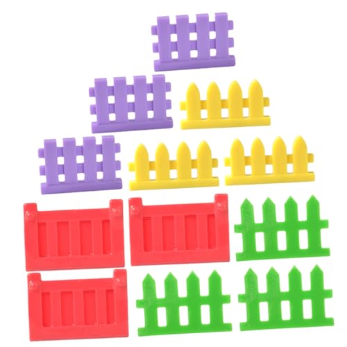 Toyvian 24pièces Miniature Résine Clôture Décorative pour Jardin Accessoires De pour Maison De Poupée Ornements pour Fées