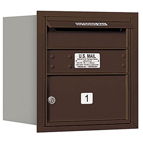 Buzón horizontal Salsbury Industrias de 4 puertas con acabado bronce ultrarresistente 2