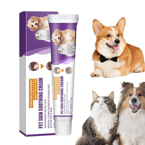 Crema para aliviar la piel de mascotas,Crema para la piel de mascotas, Crema hidratante para la salud de la piel Agente nutritivo no graso, Agente nutritivo, crema calmante para la piel, supleme