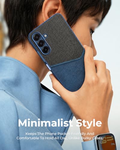 Image of Jkobi Back Cover Case for Samsung Galaxy A17 | Samsung F17 | Samsung M17 5G (Dual PU Leather Stitch | Professional Minimalist | Soft and Flexible)