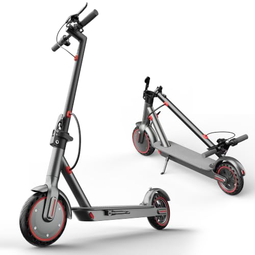 Image of 350W /500W Adult Electric Scooter, 8.5 inch /10 inch Solid Tires, 36V 7.8AH-15AH Battery, UP to 19-25MPH, 20-31 Miles Range, Foldable Lightweight E-Scooter, Dual Brakes, App Control, Max Load 265 LBS